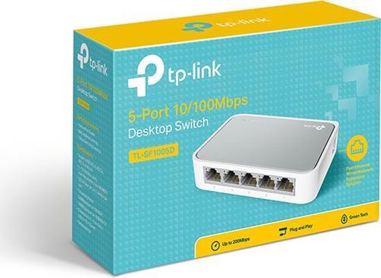 TP-Link TL-SF1005D - Netwerk Switch- Unmanaged - 5 poorten - TP-Link