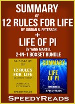 Omslag Summary of 12 Rules for Life: An Antidote to Chaos by Jordan B. Peterson + Summary of Life of Pi by Yann Martel 2-in-1 Boxset Bundle