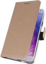 Bestcases Pasjeshouder Telefoonhoesje Samsung Galaxy J4 (2018) -  Goud