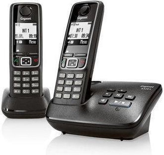 Gigaset A420A Duo black answering machine 2 pieces bol