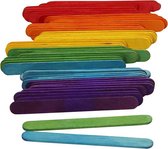 Bâtonnets de popsicle colorés 1000 pièces (bois artisanal)