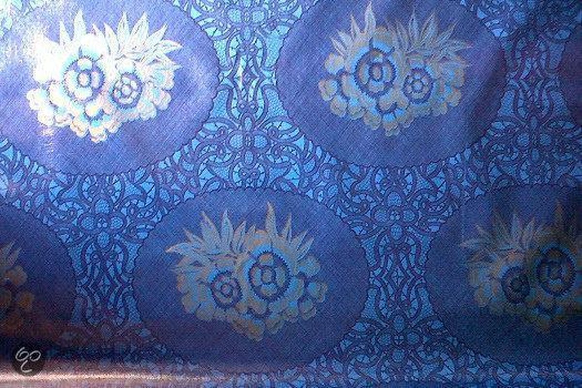 Atelier Du Baj Katia Blue Mexicaans Tafelzeil - 250 x 120 cm