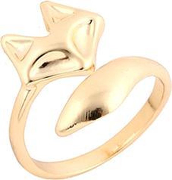 24/7 Jewelry Collection Vos Ring Verstelbaar - Verstelbare Ring - Róse Goudkleurig - Amodi