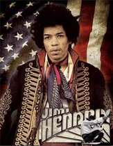 Jimi Hendrix vlag wandbord reclamebord