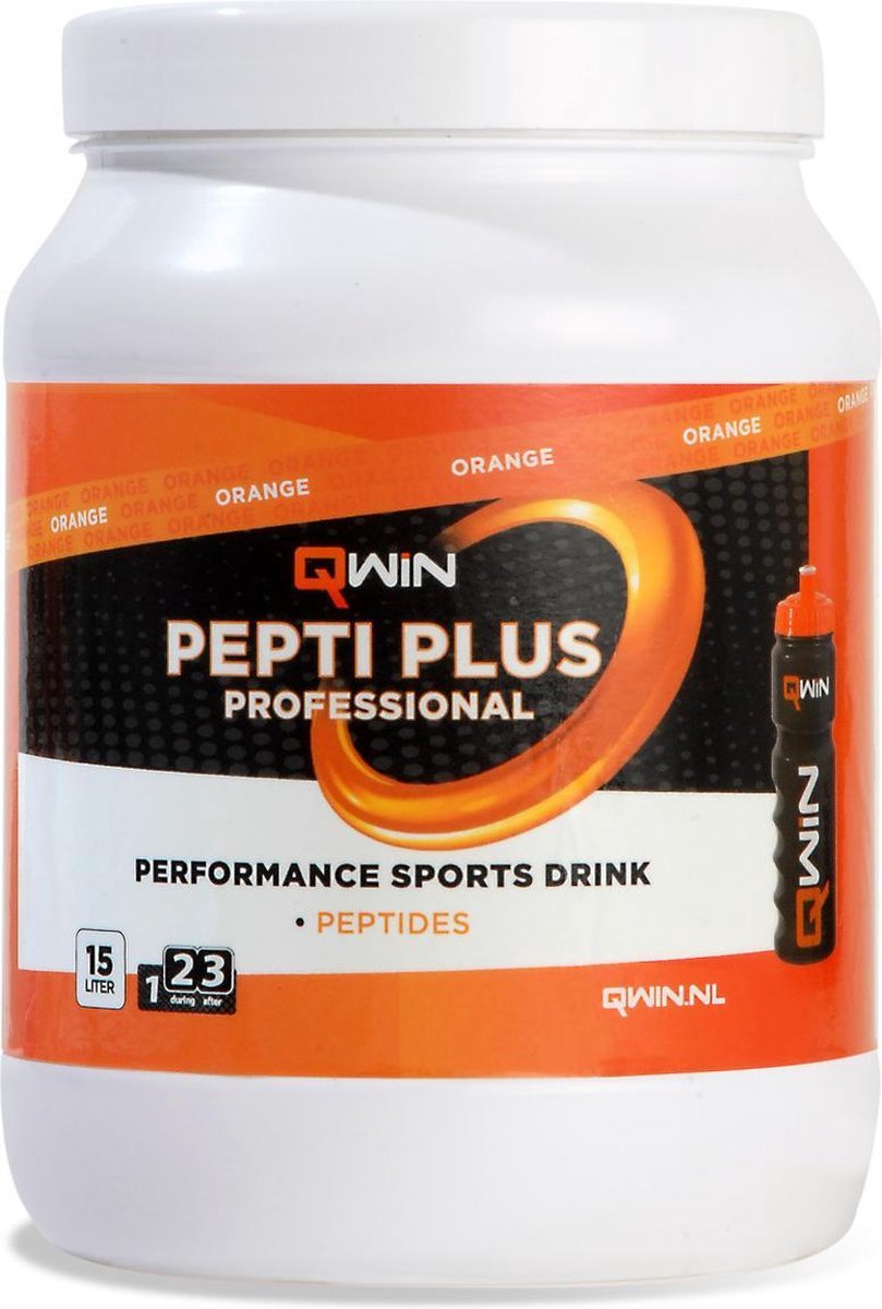 QWIN PeptiPlus - Sportdrank poeder - Orange 760g - QWIN