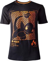 PokÃ©mon Heren Tshirt -M- Charmander Profile Zwart