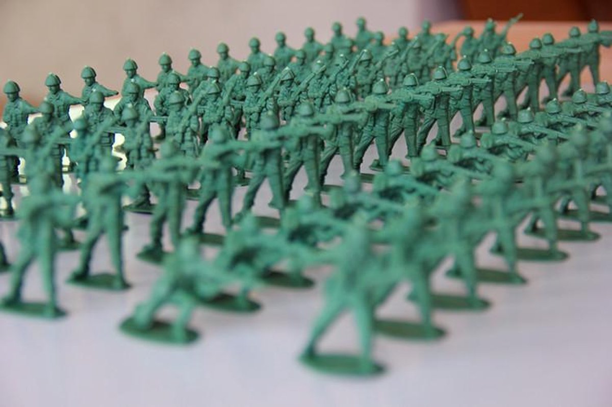 1: 72 200/Ensemble Figurines de Soldats Anciens en Plastique Jouet Soldats ArcX3