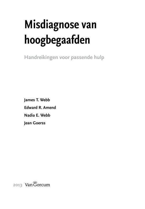 Misdiagnose van hoogbegaafden
