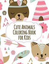 Cute Animals Coloring Book for Kids