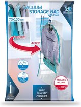 LaundrySpecialist® Handige vacuüm opbergzakken met haak 70x100 cm - set van 5