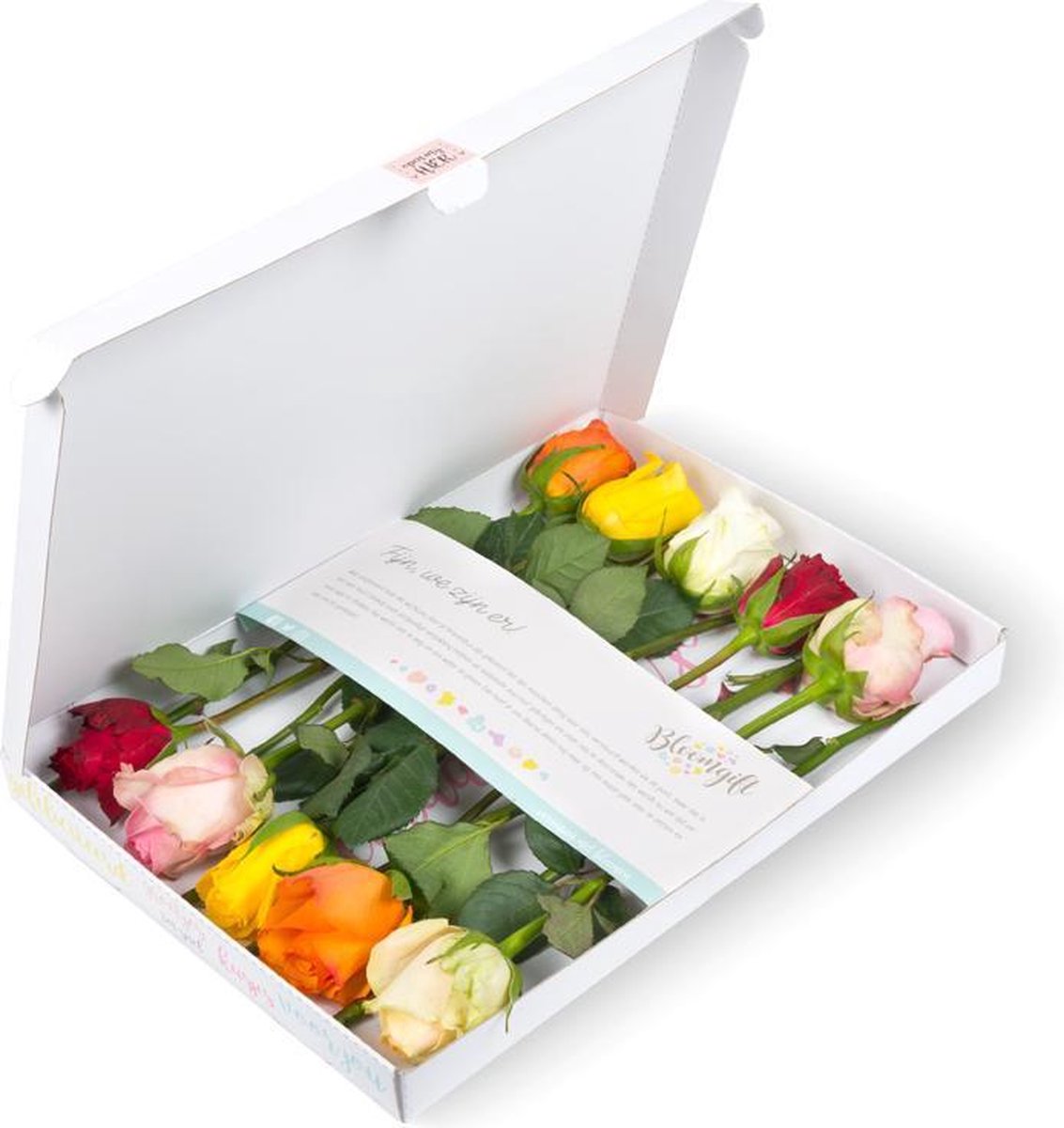 Brievenbusbloemen gemengde rozen