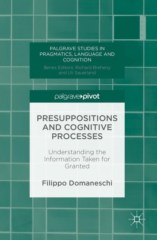 Social Sciences (R0) - Presuppositions and Cognitive Process ... - cover