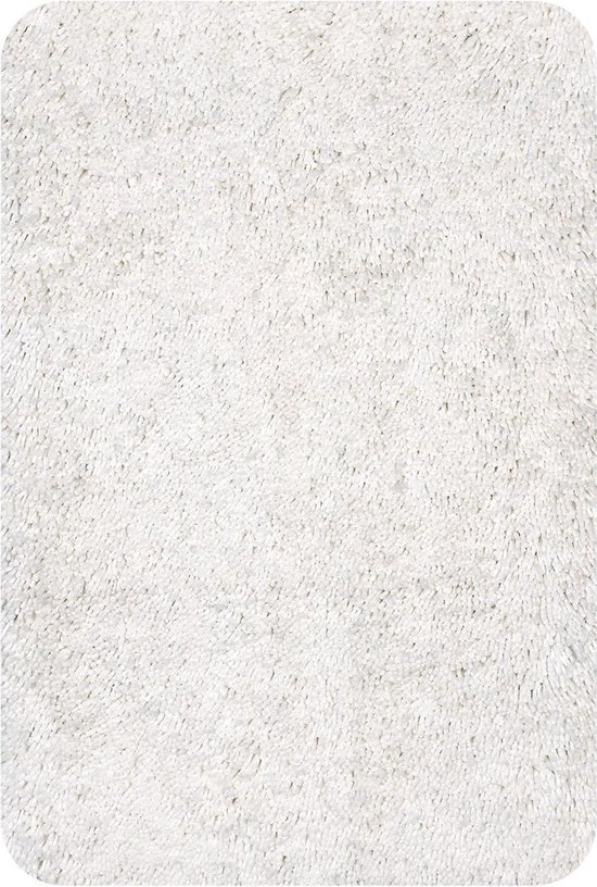 SPIRELLA wc-mat HIGHLAND - WHITE - POLYESTER MICROVEZEL 40 mm - 55 x 55 cm  | bol