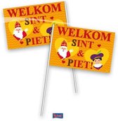 Sint en Piet Zwaaivlaggetjes 30cm 1 stuks