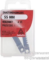 Deltafix zaagtandhangers verzinkt 55 mm 4 st.