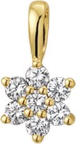 The Jewelry Collection Hanger Ster Diamant 0.14ct H Si - Geelgoud