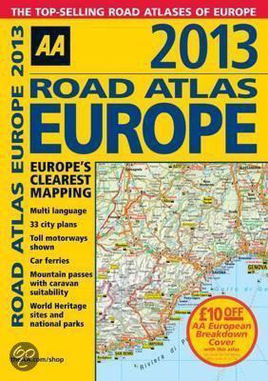 AA Road Atlas Europe - cover