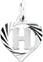 Robimex Collection Hanger Hart Letter H - Zilver