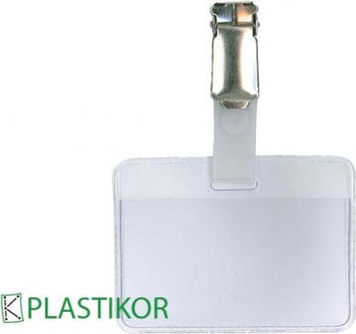 Plastikor badges met bretelclip 50x70mm - 25 Stuks