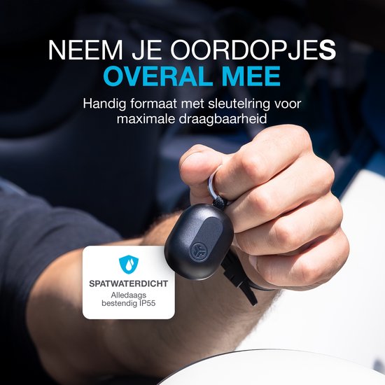 JLab JBuds Mini Draadloze Oordopjes - Bluetooth Oortjes Draadloos - 20 uur Batterijduur - Klein Design - Noise Cancelling Microfoon - Touch Sensoren - Multipoint - Zwart