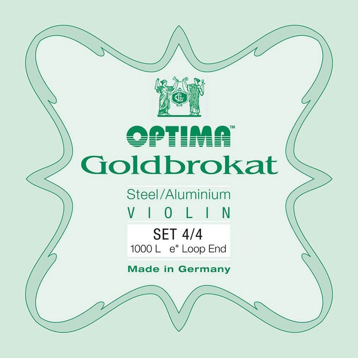 Optima 1000-44-L string set for violin 4/4, steel & aluminum, with loop end E-1 string