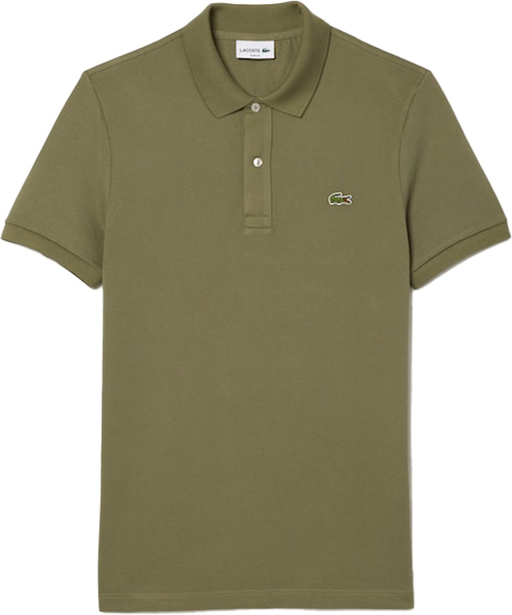 Lacoste Poloshirt Pique Olijfgroen – Heren