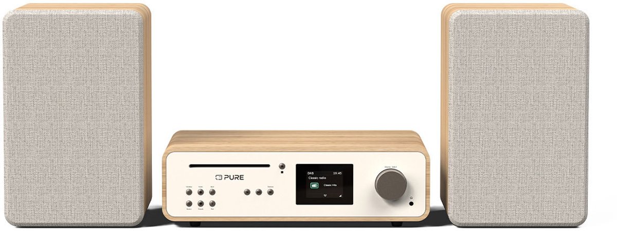 Pure Classic Stereo Coffee Black/Walnut EU/UK