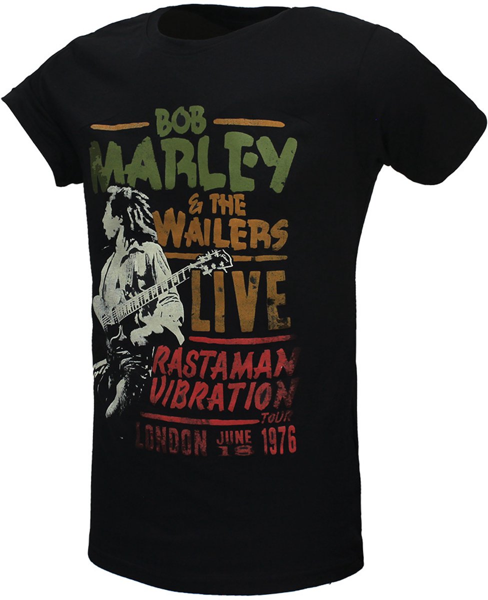 Bob Marley Rastaman Vibration Tour 1976 T-Shirt - Officiële Merchandise - XXL