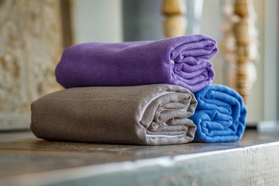 Ecoyogi Hot Yoga Handdoek - Paars (183 x 62 cm) - Materiaal: 20% nylon en 80% polyester van Merkloos — afbeelding 2