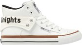 British Knights - Roco Heren Sneakers Hoog - Maat 43 - Wit - Mannen Schoenen