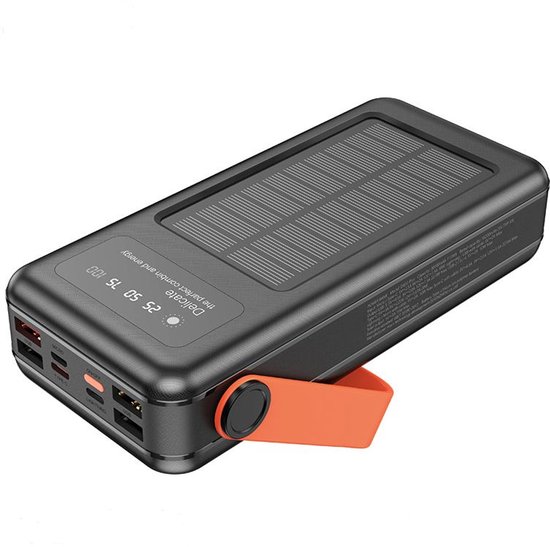 Hoco Solar Powerbank 30.000mAh met Snellader en Zaklamp - Hoco - €53,95
