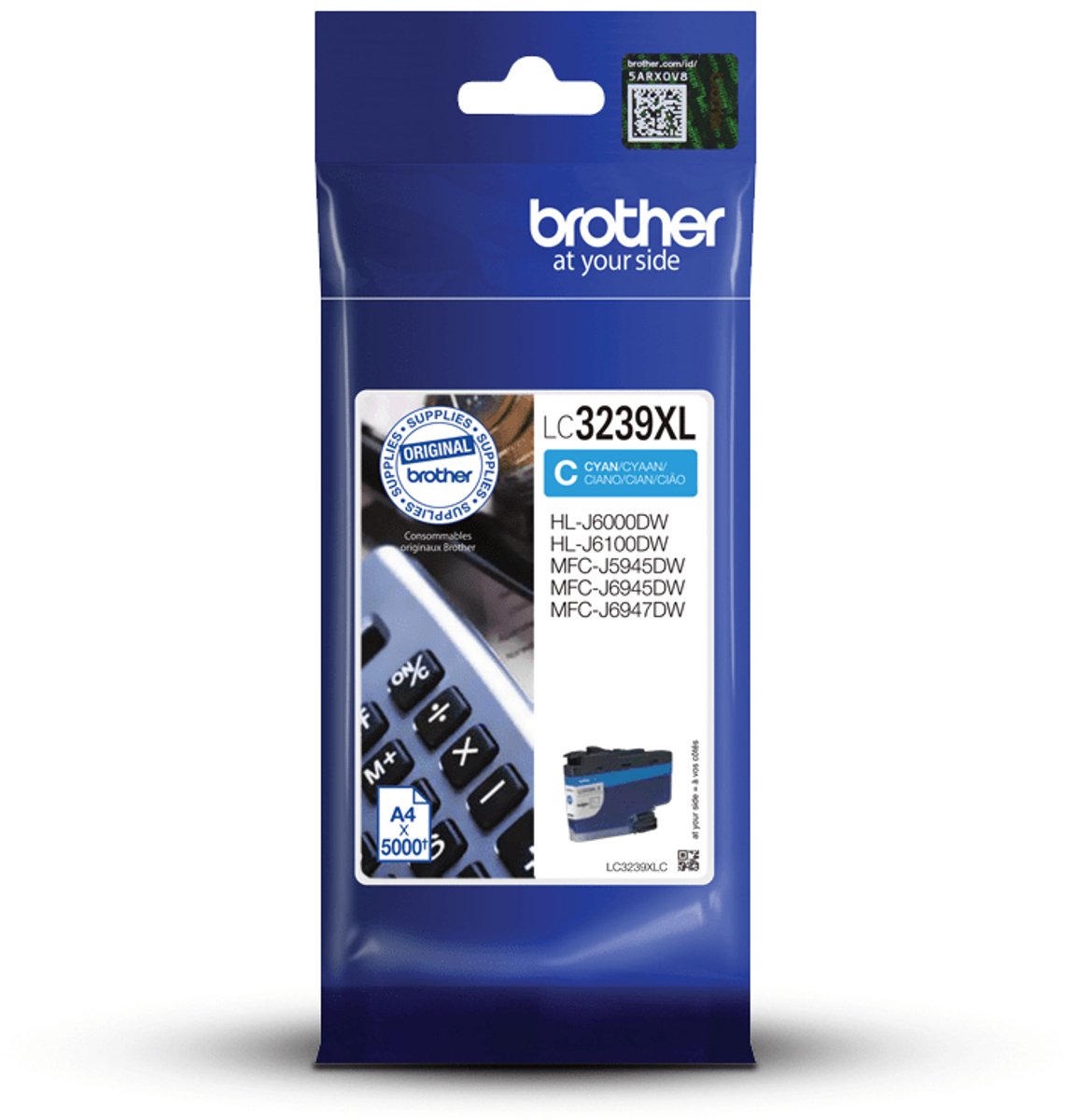 Brother LC3239XLC - Cyaan - origineel - inktcartridge - voor Brother HL-J6000DW, HL-J6100DW, MFC-J5945DW, MFC-J6945DW, MFC-J6947DW