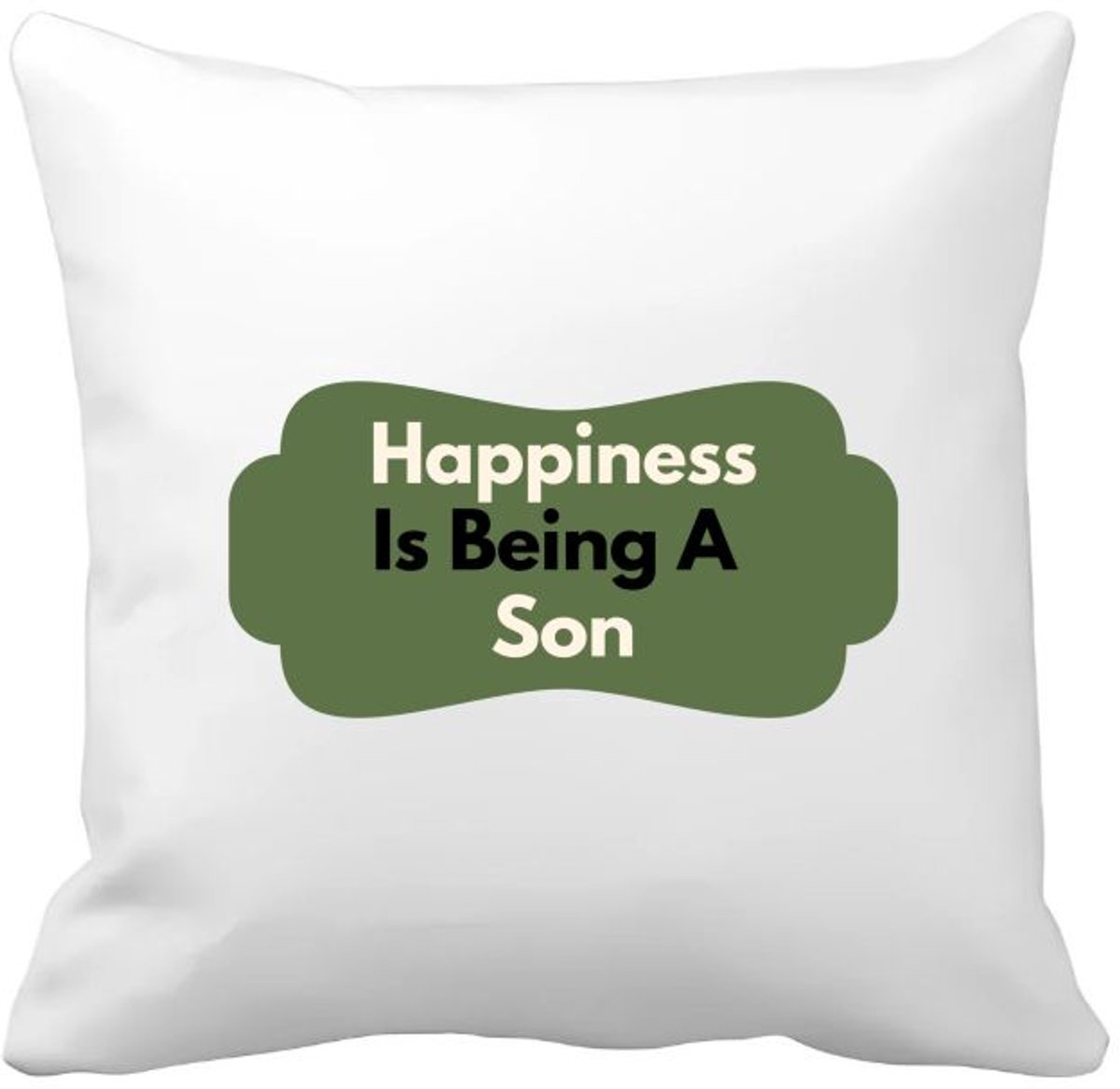 Akyol happiness is being a son Kussen hoes - Zoon - de liefste zoon - verjaardag - cadeautje voor zoon - zoon artikelen - kado - geschenk - 40 bij 40 cm Multicolor