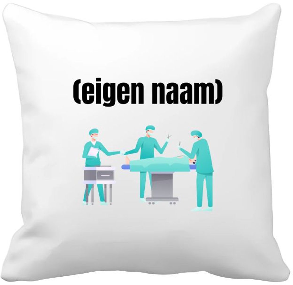 Akyol chirurgen met eigen naam Kussen hoes - Chirurg - patiënten/doktoren - collega's - verjaardag - afscheidscadeau - geschenk - kado - 40 bij 40 cm Multicolor