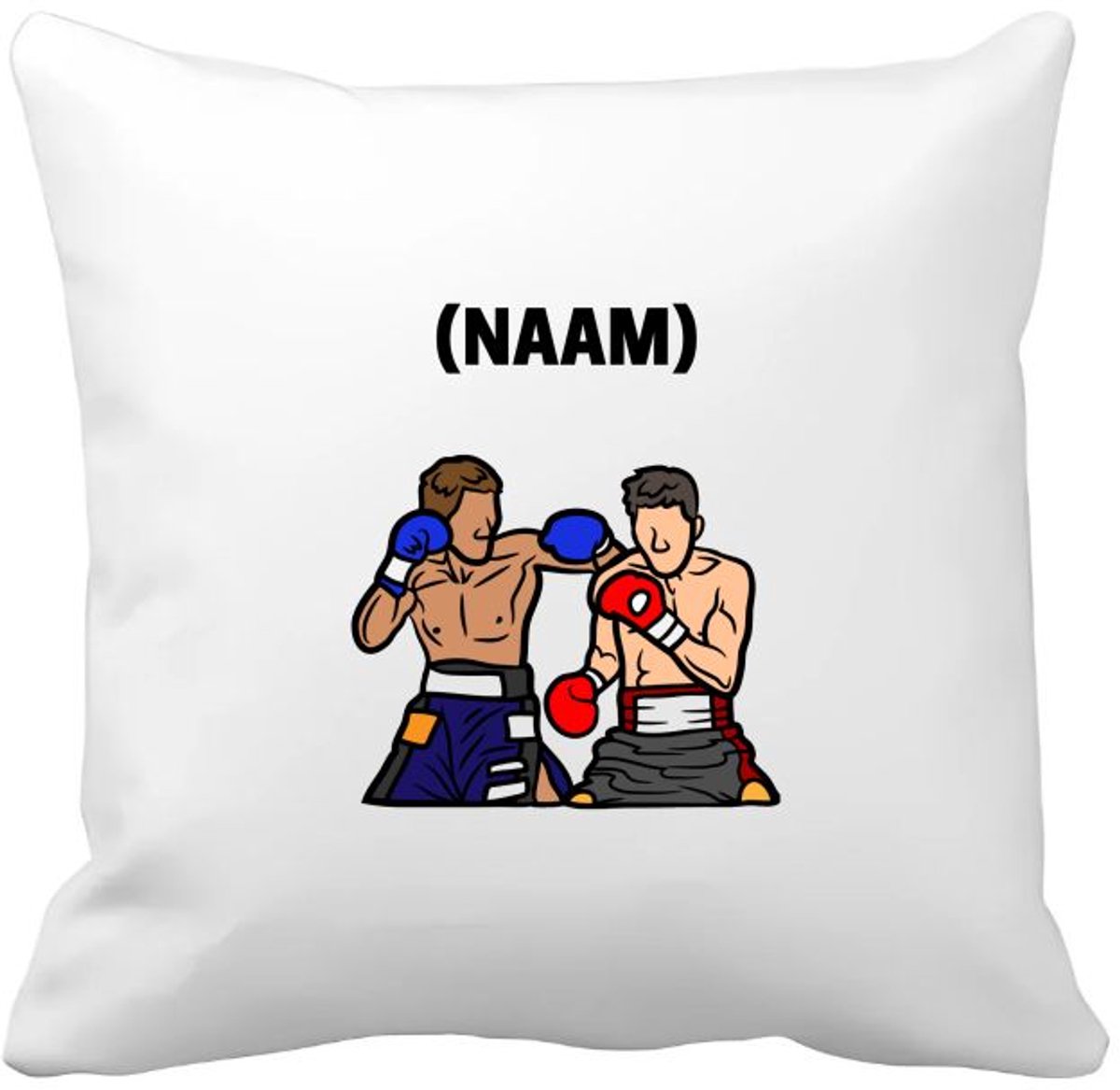 Akyol boksen met eigen naam Kussen hoes - Sport - bokser - vechtsport - 40 bij 40 cm Multicolor