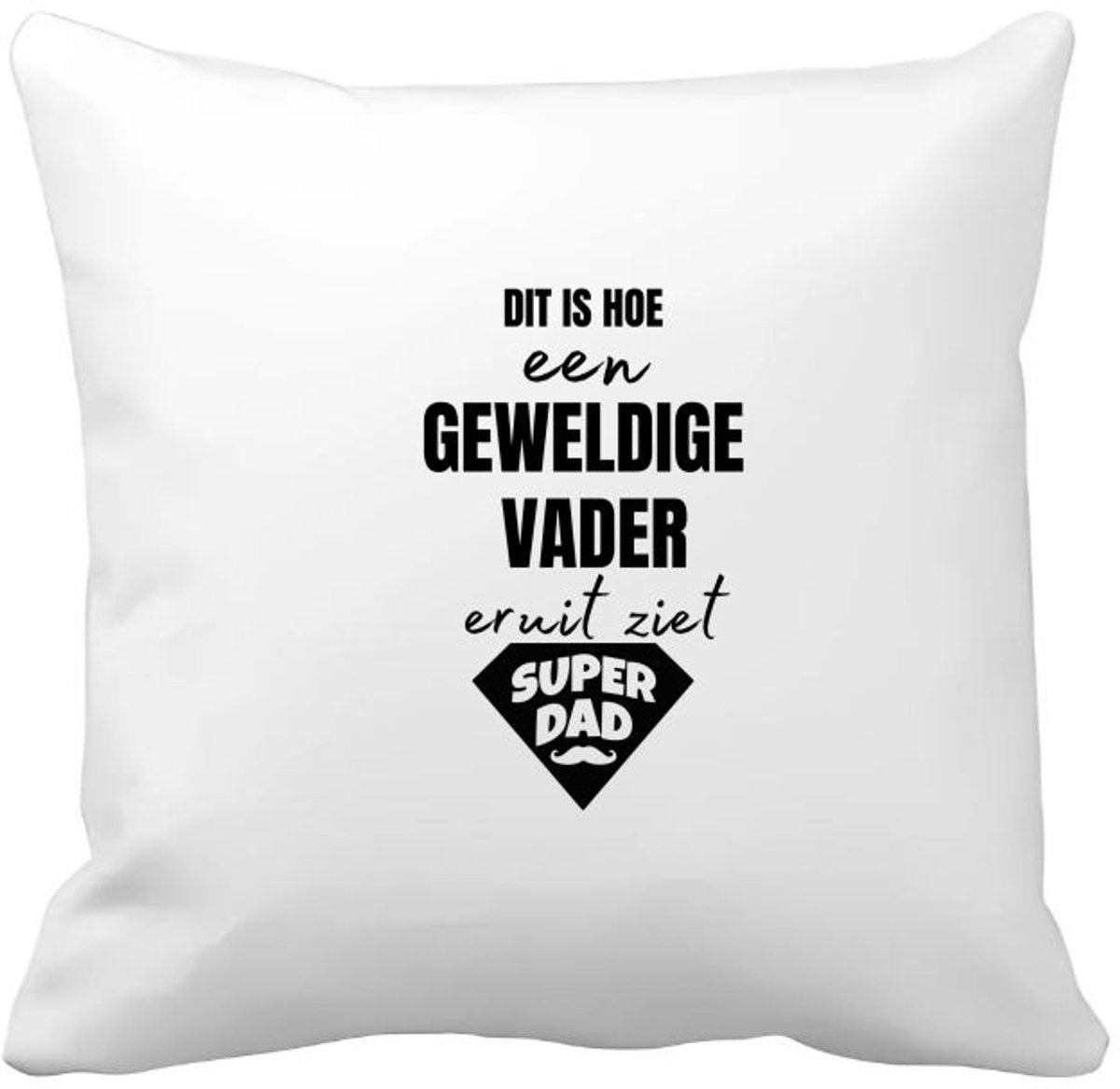 Akyol dit is hoe een geweldige vader eruit ziet Kussen hoes - Vader - papa - vaderdag - cadeau - verjaardag - kado - 40 bij 40 cm Multicolor