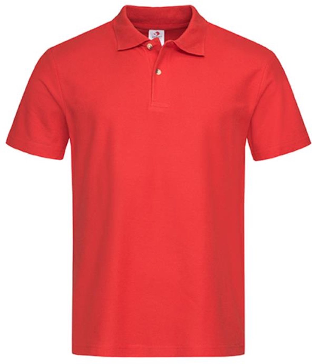 Stedman - Polo - Scarlet Red maat 4XL