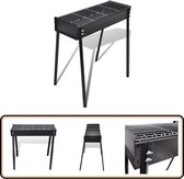 Auauraintt Compacte mini-barbecue, houtskool, draagbaar en inklapbaar, tafelgrill, campinggrill, picknickgrill, voor picknick, tuin, terras, camping, reizen