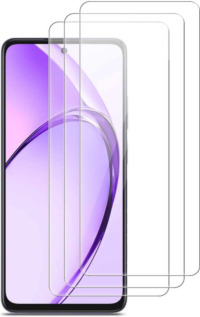Mobigear Screenprotector geschikt voor OPPO A80 | Mobigear Screenprotector Folie - Case Friendly (3-Pack)