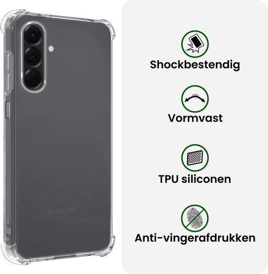 Transparante schokbestendige hoes van TPU siliconen, vormvast en anti-vingerafdrukken.