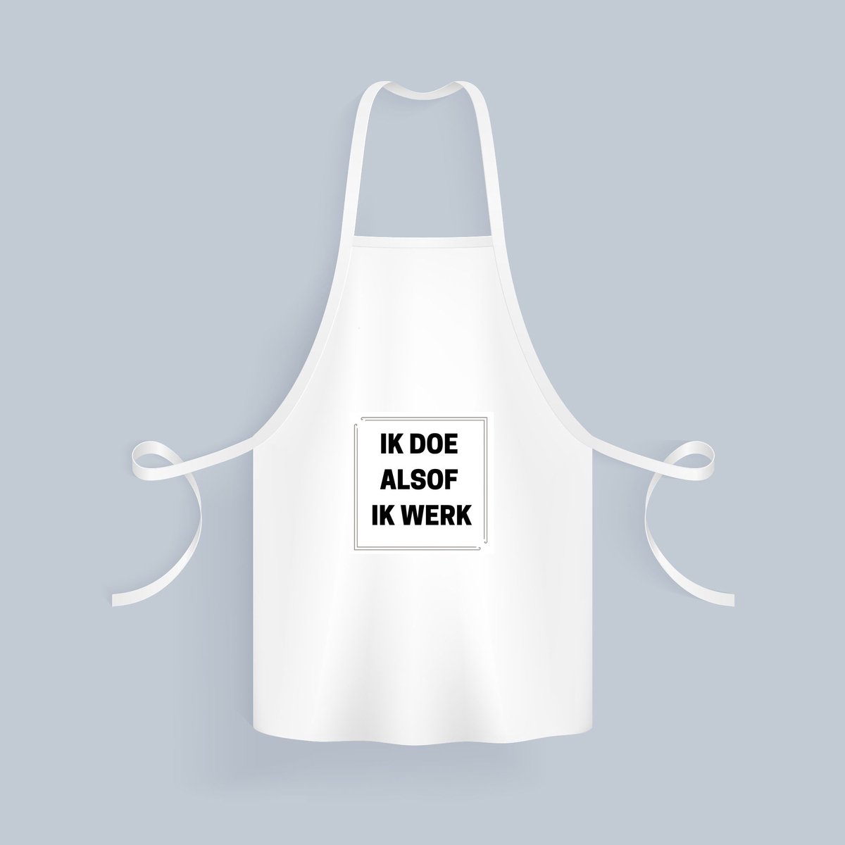 Akyol - ik doe alsof ik werk Keukenschort - Collega - collega - grappige tekst - 82 bij 71 cm
