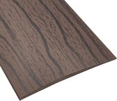 Bande de transition de sol autocollante 1 m x 5 cm - Noyer, pour carrelage, bois, stratifié