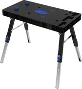 Bol.com Werkbank 5in1 rolplank zaagbok 94 cm van kunststof tot 150kg met 4 zwenkwielen aanbieding