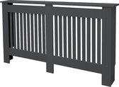 Radiatorbekleding 152x19x82 cm landhuis antraciet in MDF ML design