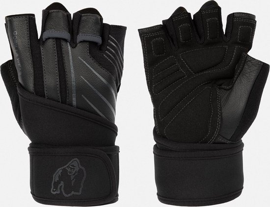 Gorilla Wear Dallas Wrist Wrap Handschoenen 2.0 - Zwart/Grijs - 2XL