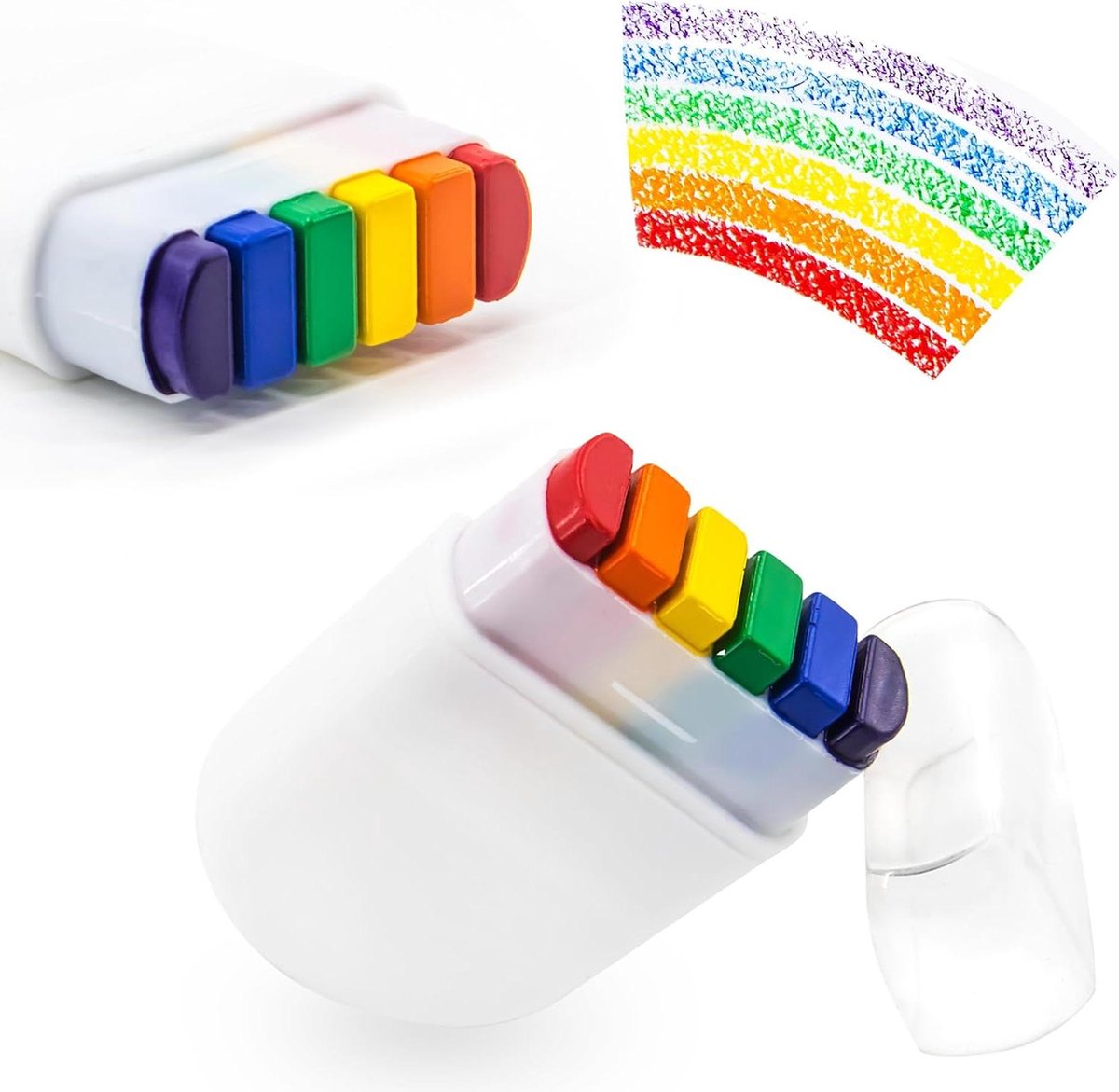 4 stuks regenboog make-up pennen voor buitenbijeenkomsten - LGBTQ accessoires