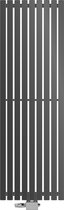 Bol.com Badkamerradiator Stella 480x1400 mm antraciet met universele aansluitset aanbieding