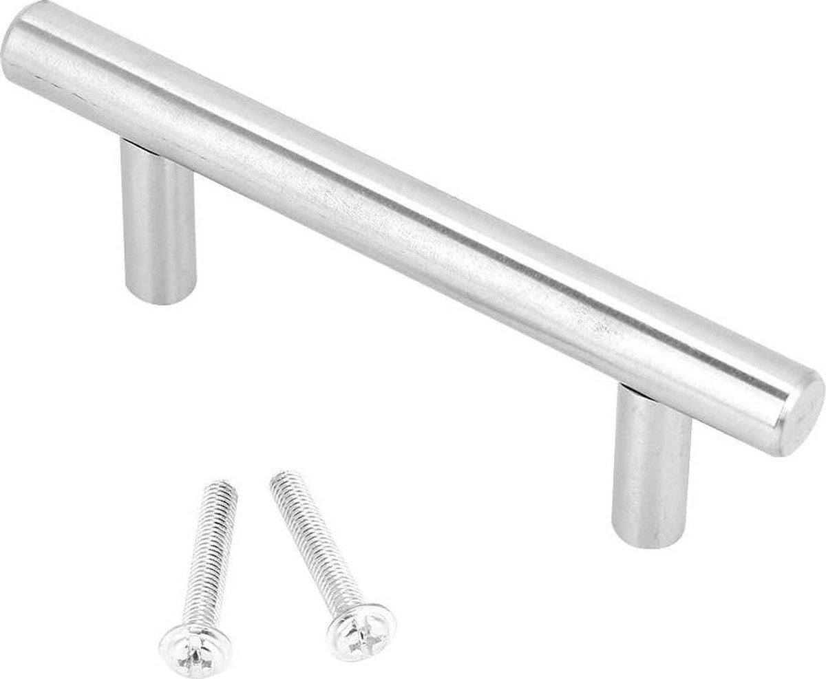 Roestvrijstalen T-bar ladegrepen voor meubels en deuren (100mm)