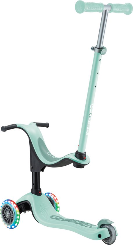 Globber - GO•UP Deluxe Lights Eco 360 - schaalbare step met 3 wielen Globber - GO•UP Deluxe Lights Eco 360 - schaalbare step met 3 wielen