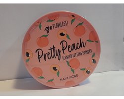 Max & More settingpoeder - make-up - Pretty Peach Scented Setting Powder - 22 gram